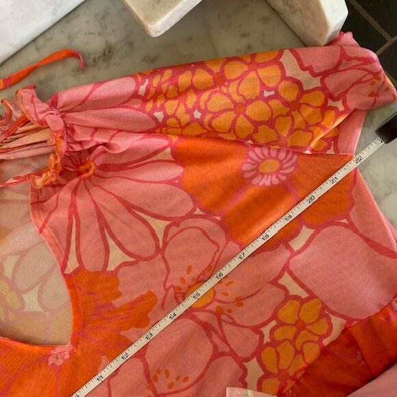 SHOW ME YOUR MUMU Viola Coral Mini Dress M - Picture 15 of 17